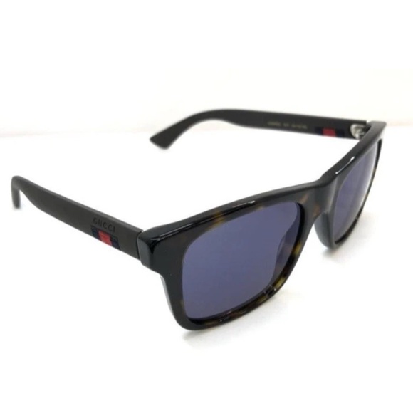 Gucci Sunglasses GG008S 03 53 20 145 BLACK BROWN MEN'S UNISEX NEW - Picture 3 of 12